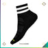 Unisex Athletic Stripe Targeted Cushion Ankle Socks