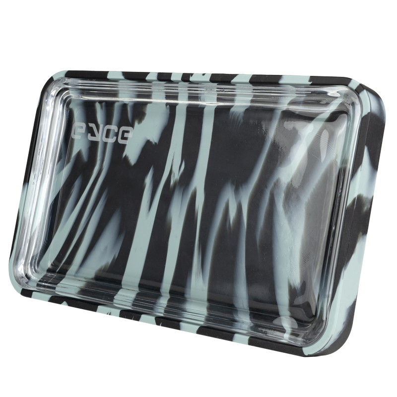 2-in-1 Silicone & Glass Rolling Tray Set
