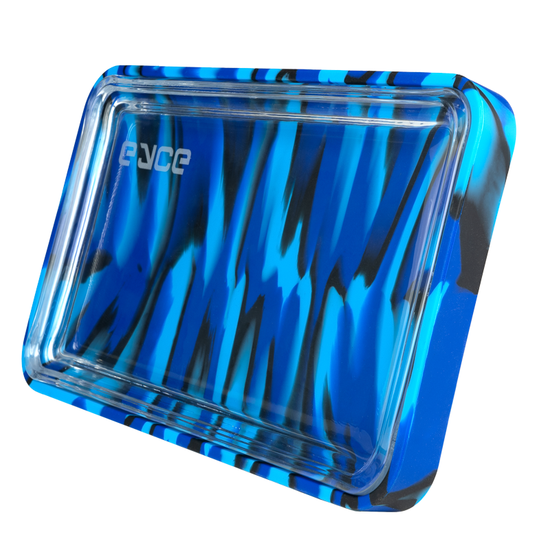 2-in-1 Silicone & Glass Rolling Tray Set