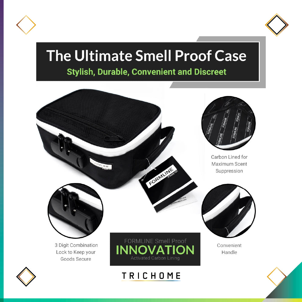 Smell-Proof Box Bag [8" x 6" x 3"] w/ Lock