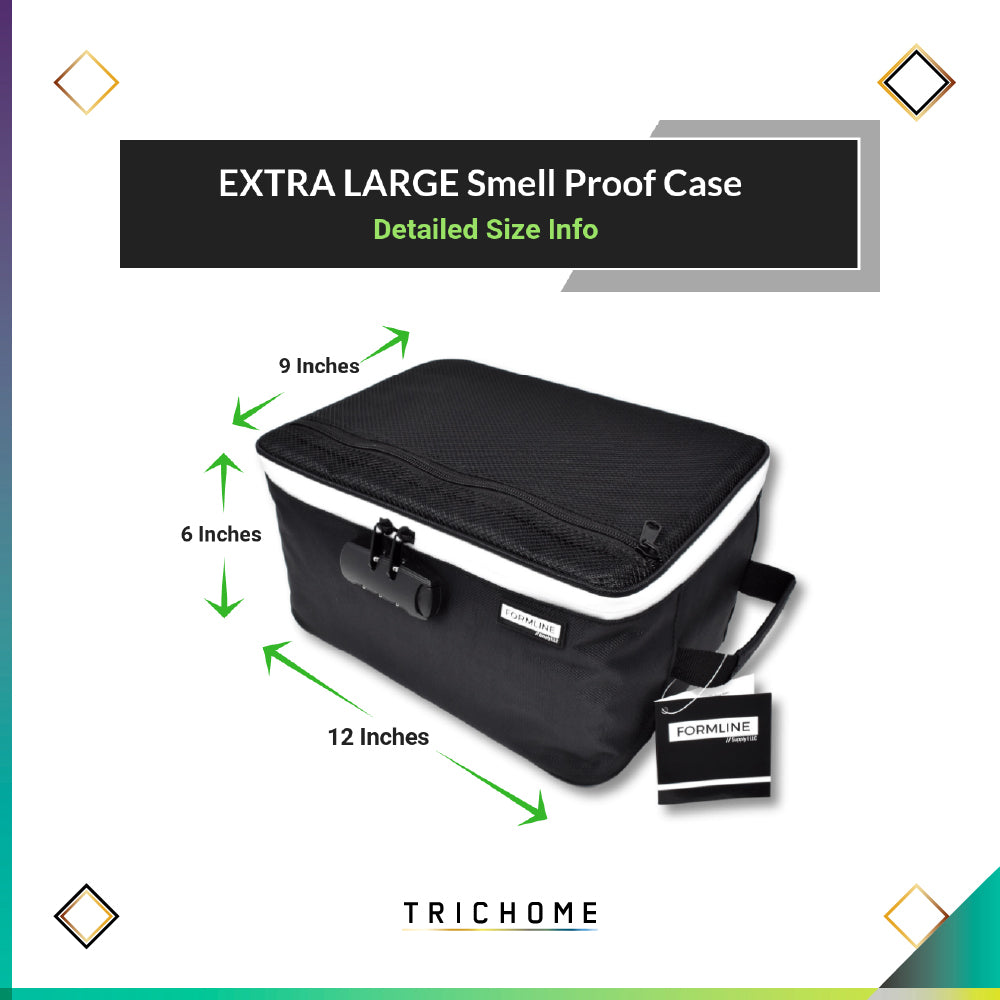 XL Smell-Proof Box Bag [12" x 9" x 6"] w/ Lock
