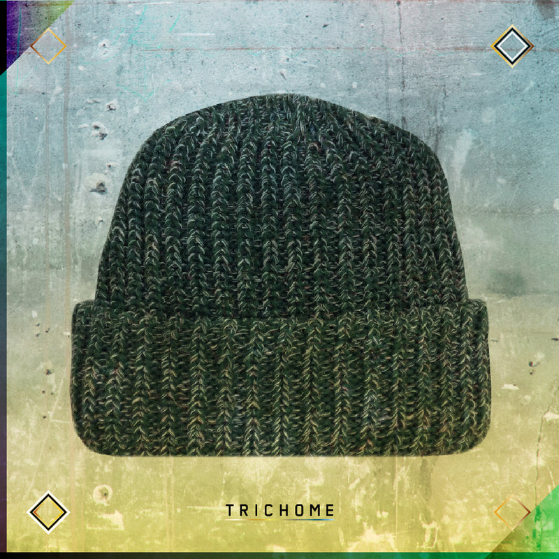 Pacific Northwest Heavy Knit Marled Beanie / Snow-Covered Green