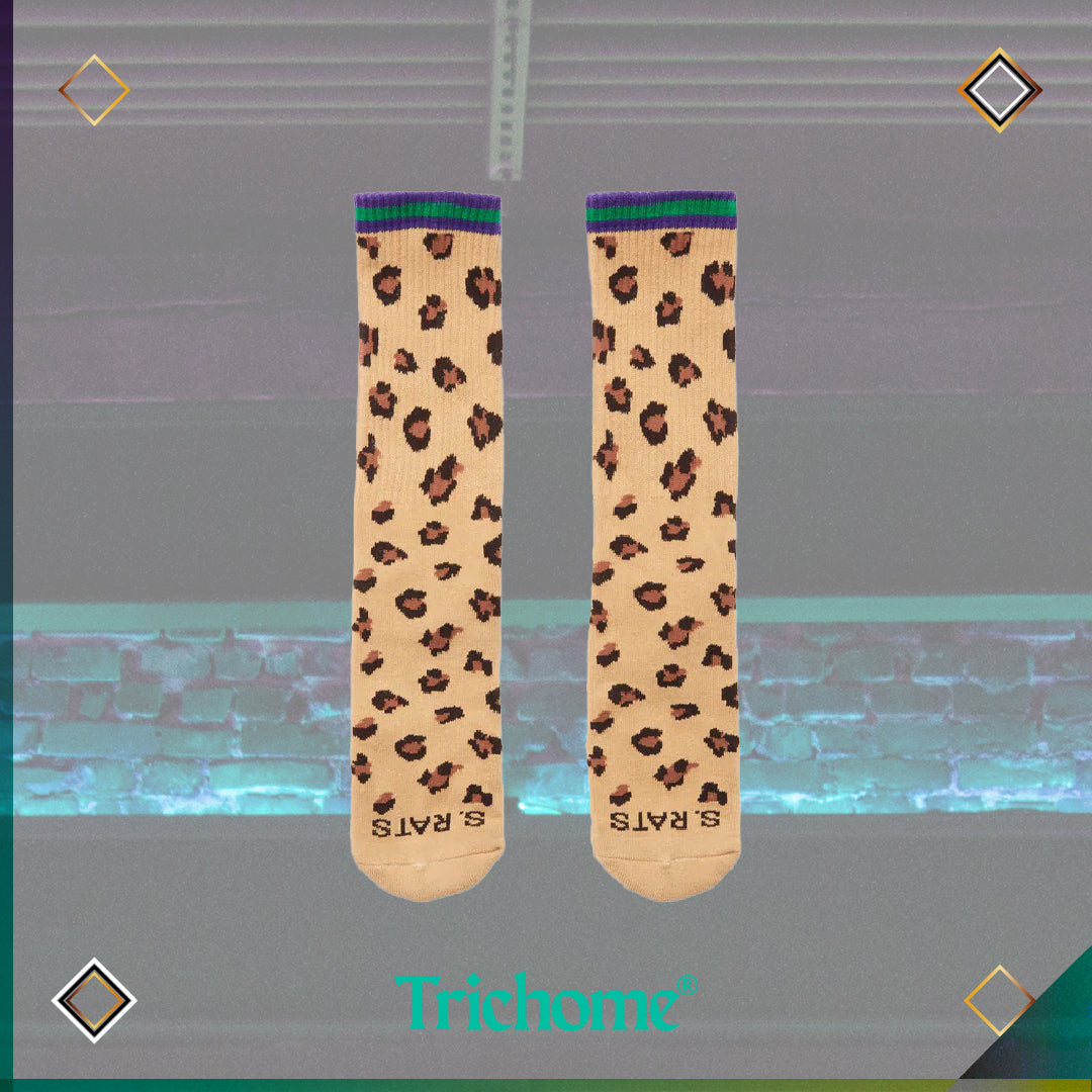 Leopard Striped Socks