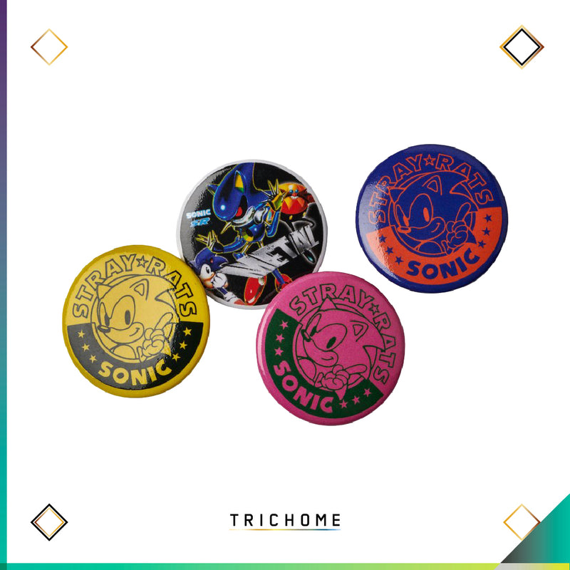 Stray Rats Sonic Star Round Pin