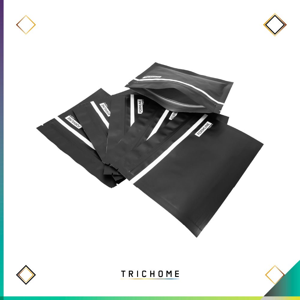 Reusable Smell - Proof Bag 20 - Pack [7" x 5.5"] - Trichome Seattle - Formline - Bags