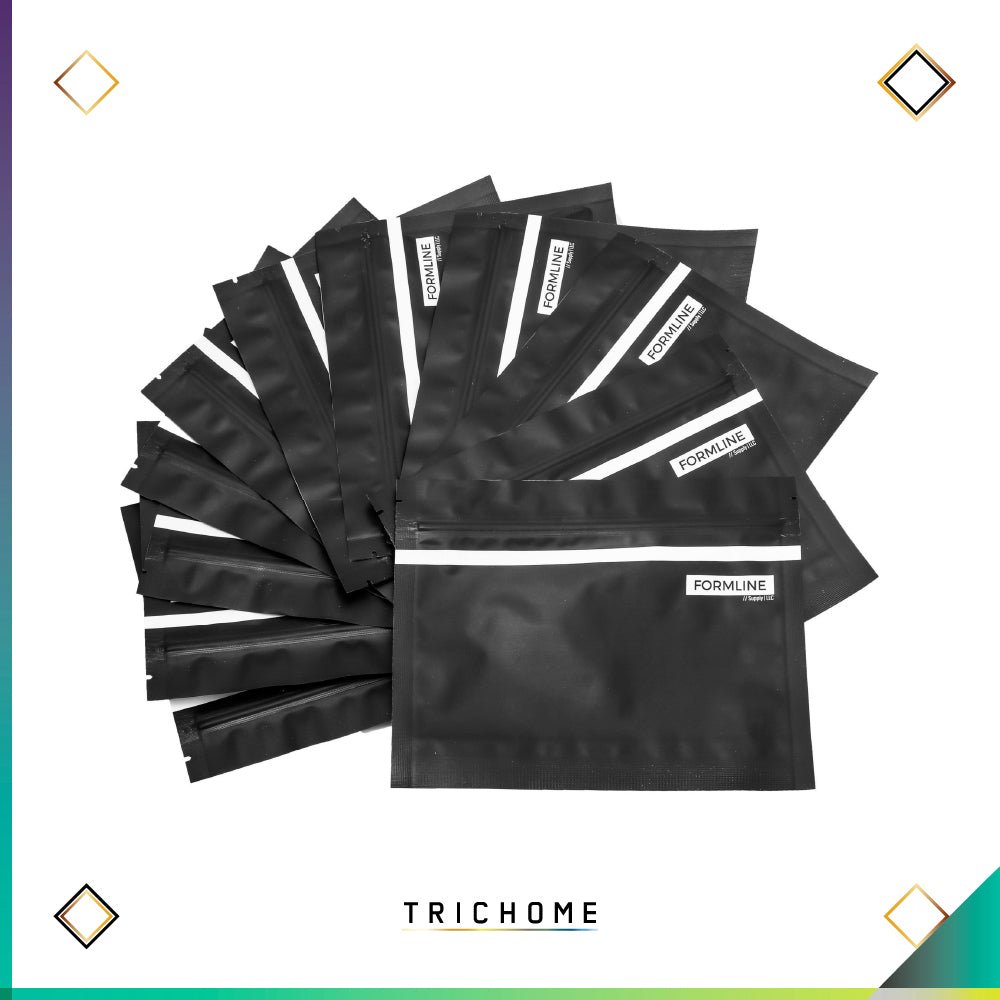 Reusable Smell - Proof Bag 20 - Pack [7" x 5.5"] - Trichome Seattle - Formline - Bags